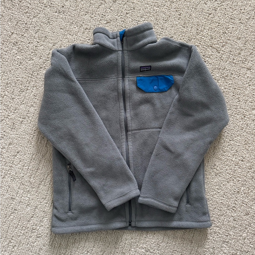 Patagonia Gray and Blue Kids Jacket